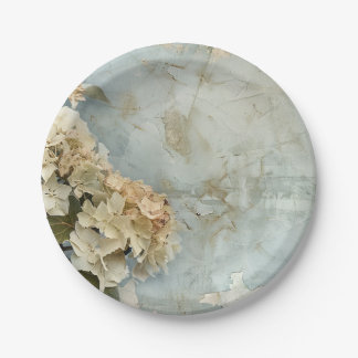 Mooie Hydrangea Paper Borden Papieren Bordje