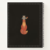 Mooie Hygge Scandinavische Folk Art Custom Name Notitieboek (Achterkant)