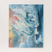 Mooie Ice Dragon Art Legpuzzel (Verticaal)