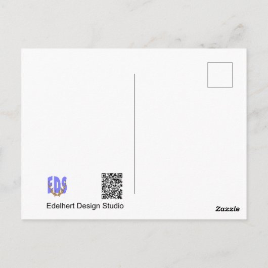 Mooie Ice Flower DIY Briefkaart (Achterkant)