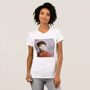Mooie Ida B Wells Watercolor Portret Dames T-shirt