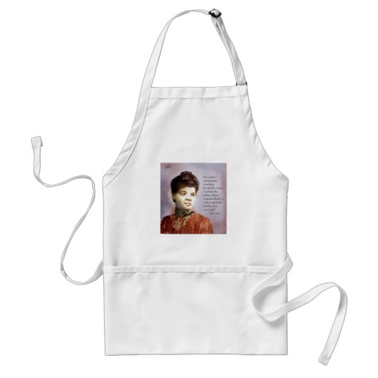Mooie Ida B Wells Waterverf  Standaard Schort (Voorkant)
