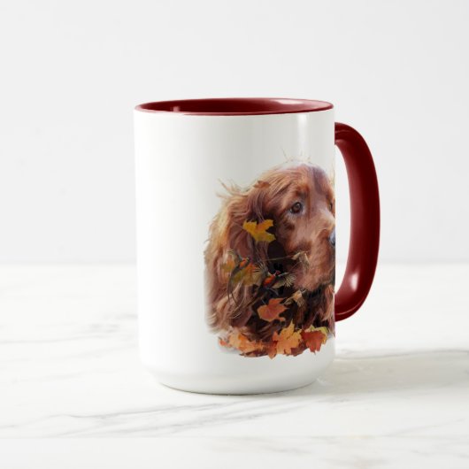 Mooie Ierse rode setter Mok (Voorkant rechts)