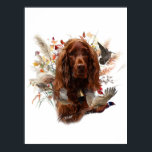 Mooie Ierse rode setter Poster<br><div class="desc">Mooie Ierse Rode Setter Ierse Rode Setter,  Ierse Setter,  Setter,  Rode Setter,  gundog,  jachthond,  jacht,  vogelhond,  jachtseizoen,  fazant jacht,  fazant,  jacht,  jager,  hond,  huisdier, </div>