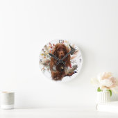 Mooie Ierse rode setter Ronde Klok (Huis)