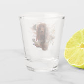 Mooie Ierse rode setter Shot Glas (Achterkant)