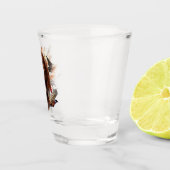 Mooie Ierse rode setter Shot Glas (Rechts)