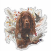 Mooie Ierse rode setter Sticker (Voorkant)