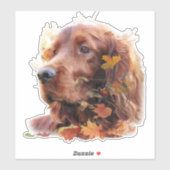 Mooie Ierse rode setter Sticker (Vel)