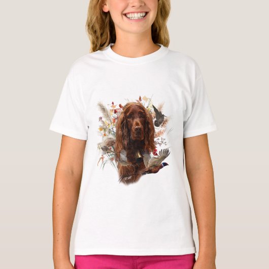 Mooie Ierse rode setter T-shirt (Voorkant)