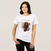 Mooie Ierse rode setter Tri-Blend Shirt (Voorkant volledig)