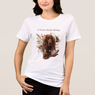 Mooie Ierse rode setter Tri-Blend Shirt