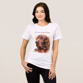 Mooie Ierse rode setter Tri-Blend Shirt (Voorkant volledig)