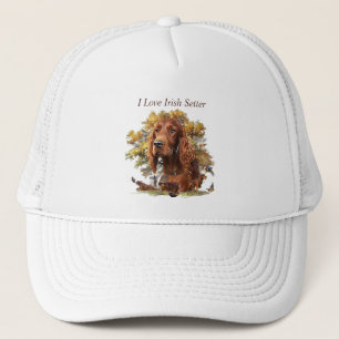 Mooie Ierse rode setter Trucker Pet