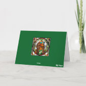 Mooie Ierse Setter Glas-in-Lood Kaart (Achterkant)