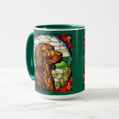 Mooie Ierse Setter Koffiemok Mok (Voorkant links)