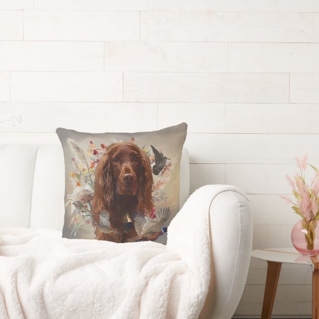 Mooie Ierse Setter Kussen (Bank)