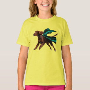 Mooie Ierse Setter Superheld Kinder T-Shirt