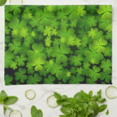 Mooie Ierse Shamrocks Theedoek (Gevouwen)