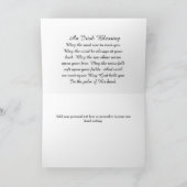 Mooie Ierse zegening Memorial Sympathy Card Kaart (Binnen)