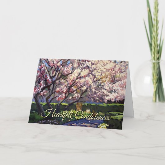 Mooie Ierse zegening Memorial Sympathy Card Kaart (Voorkant)