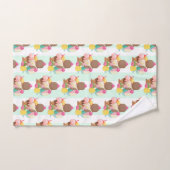 Mooie ijs patroon bad handdoek (Handdoek)
