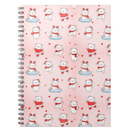 Mooie IJsbeer Kerst Notebook Notitieboek