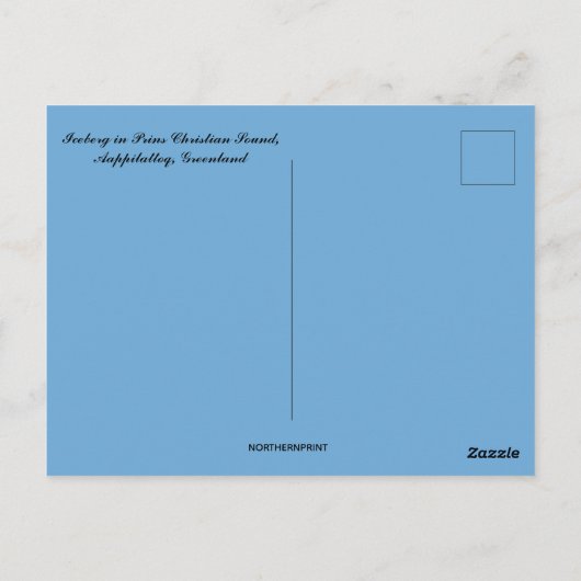 Mooie ijsberg Aappilattoq Groenland Briefkaart (Achterkant)