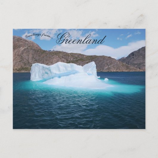 Mooie ijsberg Aappilattoq Groenland Briefkaart (Voorkant)