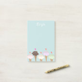 Mooie IJshoornlabel Post-it® Notes (Op bureau)