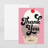 Mooie Ijsje Bedankkaart (Voorkant / Achterkant)