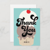 Mooie Ijsje Dankkaart Bedankkaart (Voorkant / Achterkant)