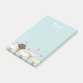 Mooie Ijsje Label Post-it® Notes (Schuin)