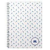 Mooie Ijsje Motief Persoonlijke Monogram Notitieboek (Voorkant)