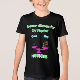 Mooie ijsjes zomer dilemma aangepaste naam kids T- Tri-Blend Shirt
