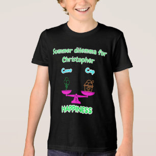 Mooie ijsjes zomer dilemma aangepaste naam kids T- Tri-Blend Shirt