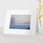 Mooie IJslandse winterberg Hekla fine art Kaart (Gele Bloem)