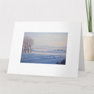 Mooie IJslandse winterberg Hekla fine art Kaart