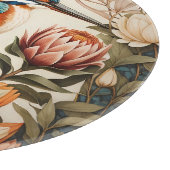 Mooie IJsvogel en Protea Bloemen Snijplank (Hoek)