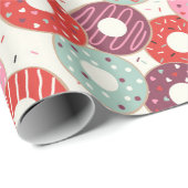 Mooie Ik Hou Van Jou Donut Inpakpapier (Rol Hoek)