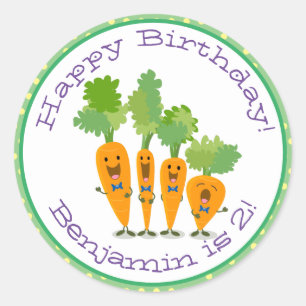Mooie illustratie cartoon ronde sticker