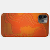 Mooie illustratie jonge vrouw met golvend haar Case-Mate iPhone case (Achterkant (horizontaal))