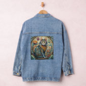 Mooie illustratie van een kat denim jacket (Hangar)