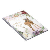 Mooie illustratie van het mousserende goudmeisje notitieboek (Rechterzijde)