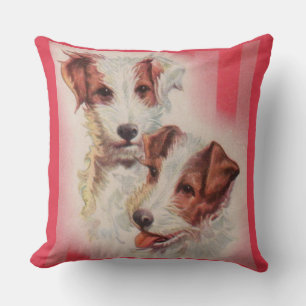 MOOIE illustratie van Jack Russell terriërs Kussen