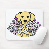 Mooie illustratie van Soul Yellow Labrador Muismat (Met muis)