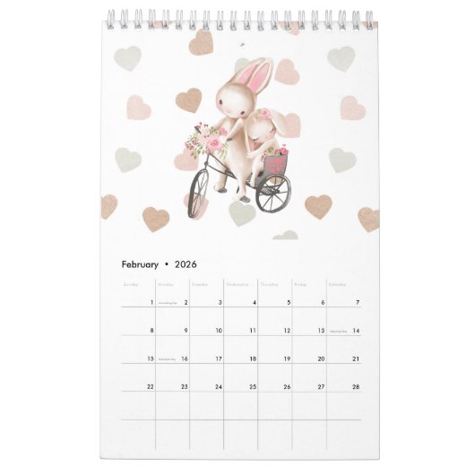 Mooie illustraties Sweet Custom Kalender (Feb 2026)