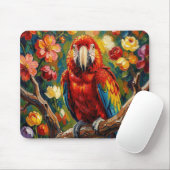 Mooie Impasto Ara Papegaai Muismat (Met muis)