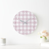 Mooie in Roze Plaid Grote Klok (Huis)