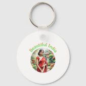 Mooie India Key Ring Sleutelhanger (Voorkant)